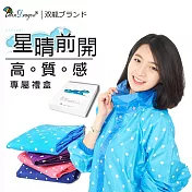 【雙龍牌】星晴前開式雨衣/台灣無毒尼龍材質/反光條拉鍊/分離式雨帽一般型晴天藍