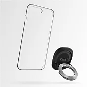 【Rolling Ave.】iCircle Uni iPhone 7 多功能支架保護殼 - 黑色銀環
