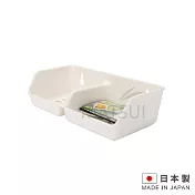 日本進口雙格吸盤架(白/綠 顏色隨機) SAN-D530