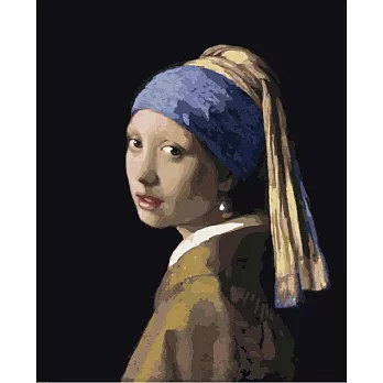 ArtLife藝術生活【DT003】維梅爾 戴珍珠耳環的少女_DIY 數字 油畫 彩繪