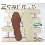 糊塗鞋匠 優質鞋材 C94 台灣製造 豆豆顆粒豚皮鞋墊(2雙) 米色/23.5cm