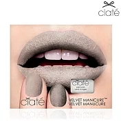 英國Ciaté夏緹Velvet Manicure Set天鵝絨指甲油組合-Milk Cashmere淺灰絨毛