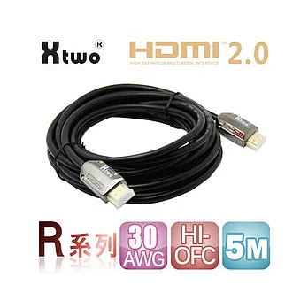 Xtwo R系列 HDMI 2.0 3D/4K影音傳輸線5M