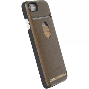 Krusell iPhone 7 / 8 Timra多功能人造皮革手機背蓋-咖啡
