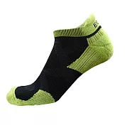 EGXtech 2X強化穩定壓縮踝襪(黑綠XL)2雙組