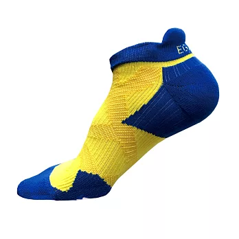 EGXtech 2X強化穩定壓縮踝襪(黃藍L)2雙組