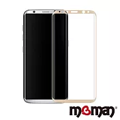 Mgman Samsung S8 3D曲面滿版鋼化玻璃保護貼金色