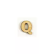 小英文字母,(木質素材)- Q