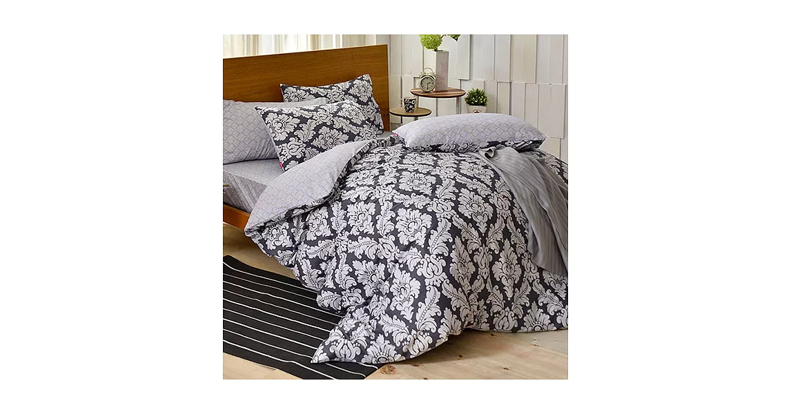 英國Abelia《特羅達爾》雙人純棉四件式被套床包組