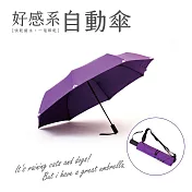 [好感系]機能面料保護自動傘-49吋大傘面給你安全感淡雅紫
