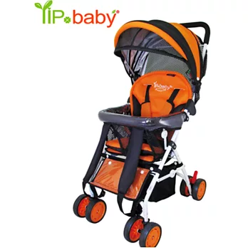 878E3 YIP-baby 五點式多功能揹架推車(桔色)