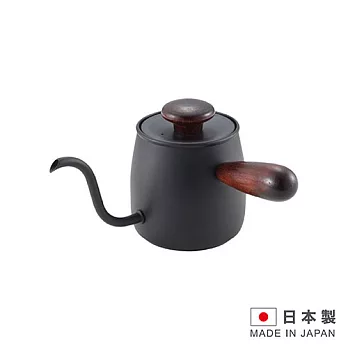 MIYACO 日本製造 米雅可不銹鋼沖茶咖啡壺0.4L(黑色) FU-MCO-6
