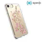Speck Presidio Clear+Print iPhone 7(4.7吋) 透明+粉金色花朵防摔保護殼