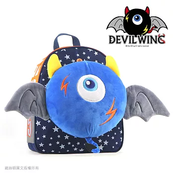 韓國 Devil Wing 小惡魔玩具防走失背包(書包)-藍