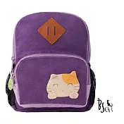 ABS貝斯貓 可愛貓咪手工拼布小型後背包 88-211紫