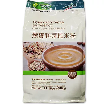 健康時代 燕麥胚芽糙米粉無糖4包(600g/包)