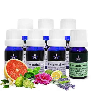Body Temple 仲夏芳療精油組合10mlx7(紅葡萄柚,檸檬,佛手柑,薰衣草,薄荷,天竺葵,有機羅勒)