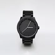 LEFF amsterdam｜tube  北歐工業齒輪設計腕錶 (霧黑、黑鋼帶)