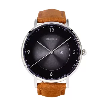 【PICONO】VINYL系列 輕薄簡約真皮錶帶手錶 / VL-6603