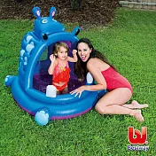 【Party World】Bestway。兒童充氣河馬造型戲水池