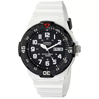 CASIO 卡西歐 MRW-200HC 時尚色彩系列防水運動手錶-7B黑白