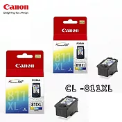 CANON CL-811XL 原廠高容量彩色墨水匣(2彩)