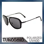 Turoshio TR90+不鏽鋼 偏光太陽眼鏡 P8576 C2 霧黑