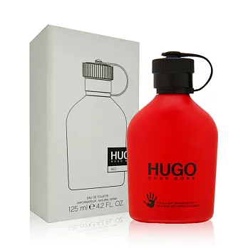 HUGO BOSS 紅色優客男性淡香水125mlTest(環保盒/有蓋)