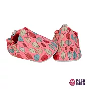 英國 POCONIDO 純手工柔軟嬰兒鞋 (秋葉-紅)18-24個月