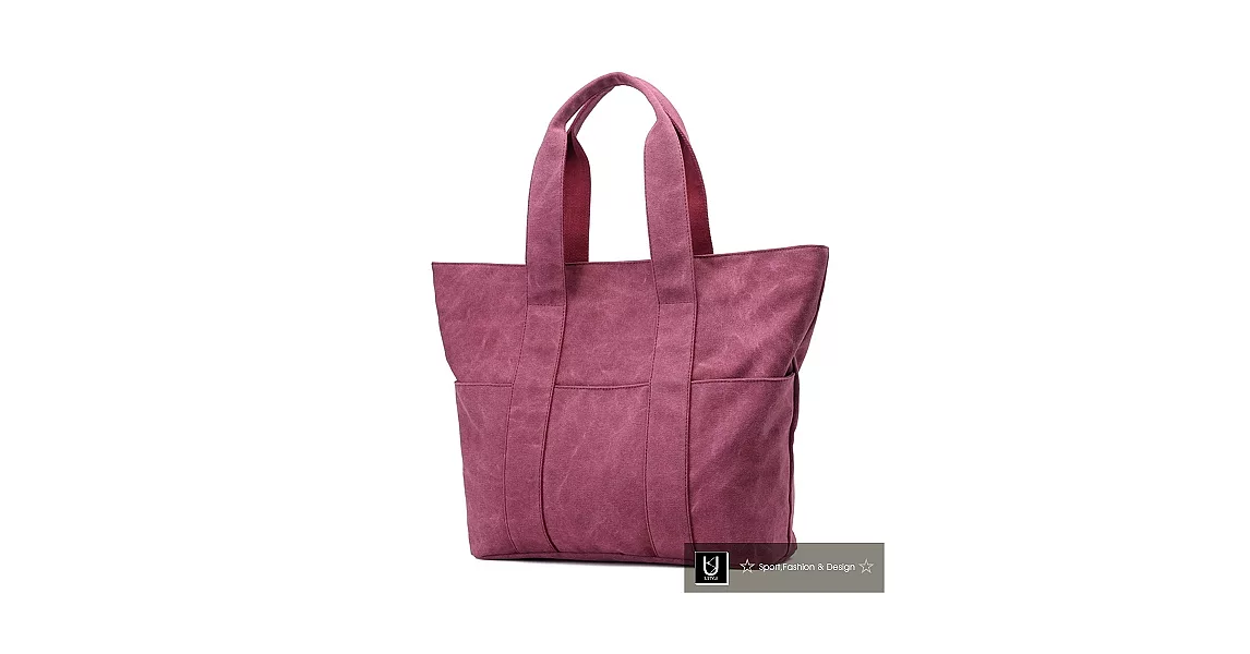 【US.STYLE】大容量 高收納 韓版托特包(漾紫紅)