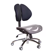 GXG 短背網座 雙背椅 (鋁合金腳/無扶手) TW-2997 LUNH 備註顏色