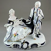 瓷偶音樂盒 - 提琴紳士與淑女