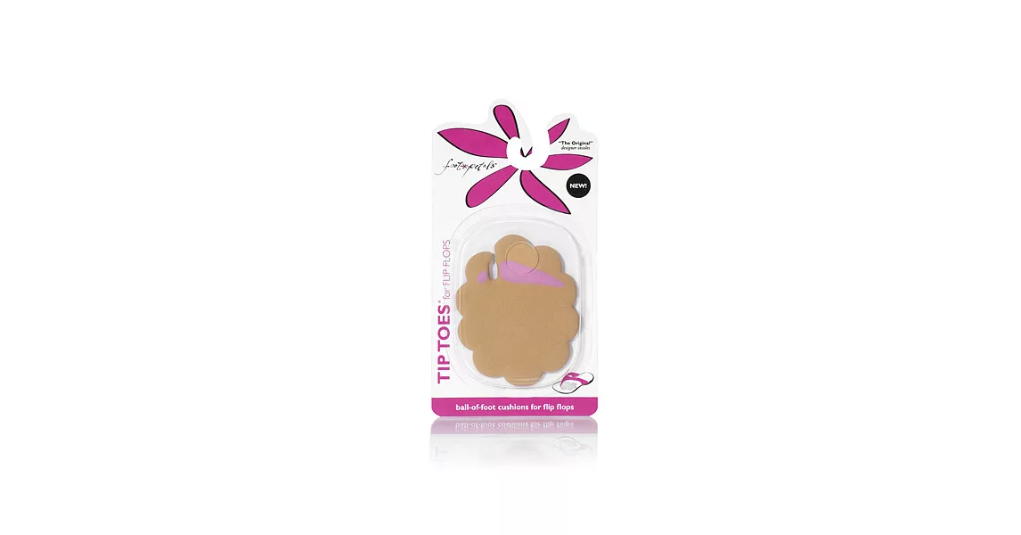 【美國Foot Petals】時尚舒適鞋墊-前腳墊(夾腳款膚色)FP70013-711前腳墊(夾腳款膚色)