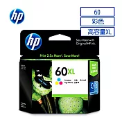 【HP】CC644WA NO.60XL 彩色高容量 原廠墨水匣
