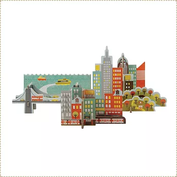 美國Petit Collage - 立體組裝拼圖 - 城市之旅-紐約