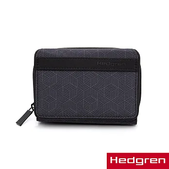 HEDGREN-HFOL芙莉系列-零錢包(黑色印花)