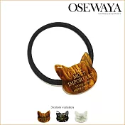 【日本Osewayaお世話や 】 日本製-【最重要的事】貓咪髮圈 -WHITE白