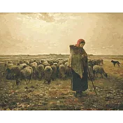 ArtLife藝術生活【DT086】米勒 牧羊女與羊群 _DIY 數字 油畫 彩繪