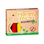 紐西蘭Honey Sticks Crayons純天然蜂蠟無毒蠟筆-幼童適用(3歲+)胖長款(共6色)