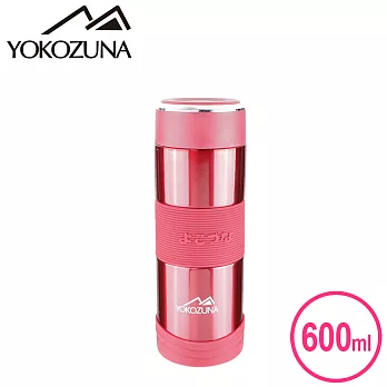YOKOZUNA 316不鏽鋼活力保溫杯600ML 酒紅色