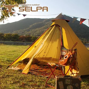 【韓國SELPA】一房一廳 印地安帳 露營 帳篷 家庭帳 五人 大型