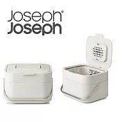 Joseph Joseph 智慧除臭廚餘桶(白)+除臭活性碳(2入)+專用廚餘袋(7入)