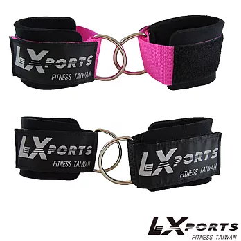 LEXPORTS 重量訓練腳踝綁帶/腳踝套-4入 黑色