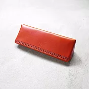 TEHA’AMANA|質感設計 日本職人個性手縫真皮眼鏡盒 紅色 紅色