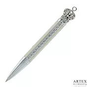 ARTEX accessory皇冠飾品筆 華麗款華麗白