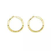 Snatch 4cm小節圈圈耳環 - 金 / 4cm Bamboo Circle Earrings - Gold