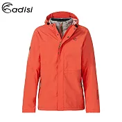 ADISI 女二件式防水透氣保暖外套(內件羽絨)AJ1721009 (S-2XL) / (兩件式、鴨絨 FP600、防風)XL暖粉橘