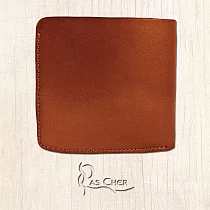 博客來 Pas Cher 巴夏喀 簡約手工短夾 B 黑