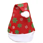【摩達客】耶誕派對-白綠雪花聖誕帽