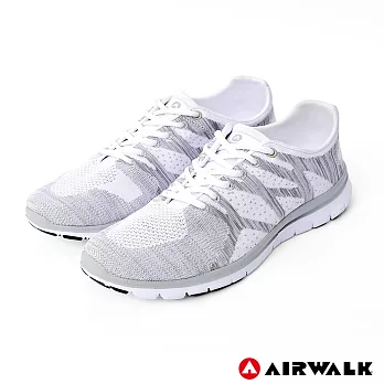 AIRWALK -搶眼造型透氣編織鞋-白US11白色